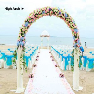 Metal Pergola Arbor,7.5 Feet Wide x 6.4 Feet High or 4.6 Feet Wide x 7.9 Feet High,Assemble Freely 2 Sizes,for Various Climbing Plant Wedding Garden Arch Bridal Party Decoration Wide Arbor