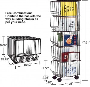 OEM/ODM Manufacturer China Wire Storage Basket with Handle