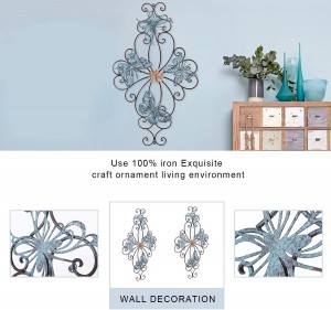Fabriksleveret Kina Home Decoration Tree Shaped Metal Design Wall Art
