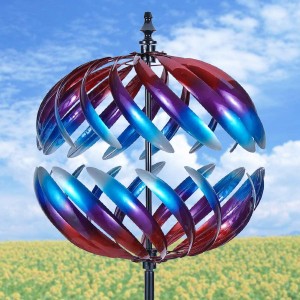 Garden Spinners Outdoor – 3D Kinetic Garden Wind Spinner – Decorative Lawn Ornament Wind Mill – Unique Outdoor Lawn and Garden Décor