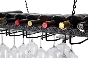 Metalni viseći stalak za čaše za vino
