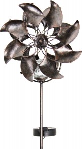100% originalni tovarniški kitajski okraski rezila model dekoracija mini LED sončna vrtna vetrnica
