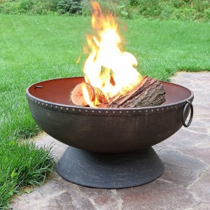 Personlized Products China Corten Steel Decorative Metal Garden Brazier Round Fire Pit