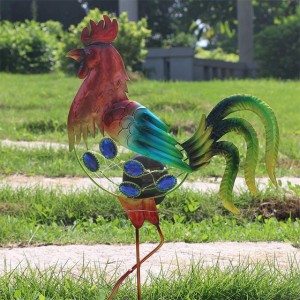 Best quality China New Design Decorative Silly Waving Scarecrow Garden Stakes, Garden Metal Stake