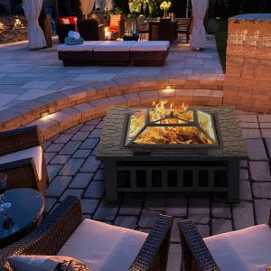 Cheapest Price China New Design Rectangle Fire Pit with Perfect Size for Your Garden.