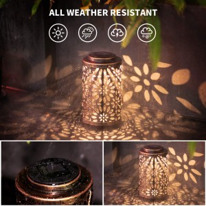 Super Purchasing pikeun Cina Taman hiasan antik Hideung lantern Metal Lilin Holder