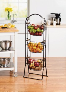 Hot sale China Large Stackable Kitchen Storage Flat PP Stacking Wire Baskets Large Organizer