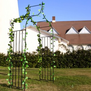 Gothic Steel Garden Arch, 8’8″ High x 4’5″ Wide, Garden Arbor for Various Climbing Plant, Outdoor Garden Lawn Backyard