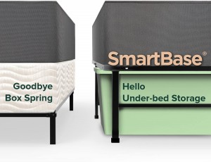 Shawn 14-инчова метална рамка за легло SmartBase / рамка за легло с платформа / не е необходима пружина на кутията / здрава стоманена рамка / място за съхранение под леглото, Queen