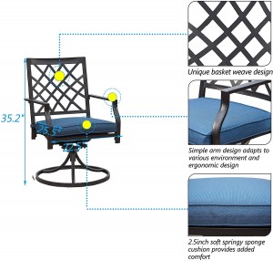 Fábrica directamente China Sidor Furniture Cadeira mecedora moderna Lazy Balcony Home Leisure Lounge Chair