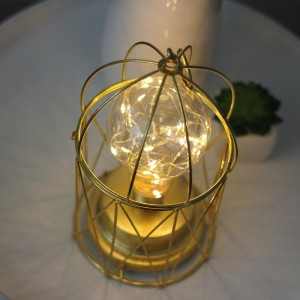 Wholsale Asma Custom Bird Cage Tabletop Lantern Battery Night Light Кытай