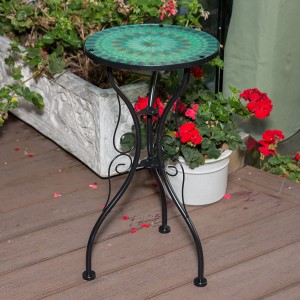 Wholesale Price China Outdoor Bistro Mosaic Table and Chairs (PL08-1070)