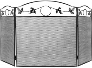 Cena fabryczna za Chiny 36-calowy ekran Fire Pit Easy Access Spark Screen do zewnętrznego paleniska z wysokotemperaturową czarną powłoką proszkową