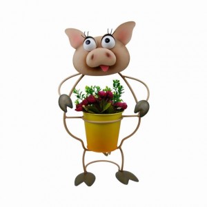 Grandi vasi da fiori per animali economici per interni e giardini usano vasi per piante con statue di mucche