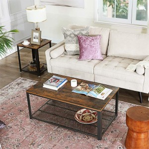 Lav MOQ til Kina lys luksus moderne stil glasbord guld rustfrit stål sofabord til stuen