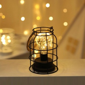 Creative Modern Metal Iron Hanging Lantern Bright Glow Energy-saving Night Light China Factory 