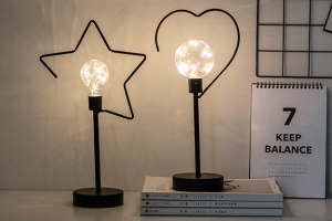Metal Iron Art Mini 3d Moon And Star Night Light Lamp per Nite Professional Manufacturer