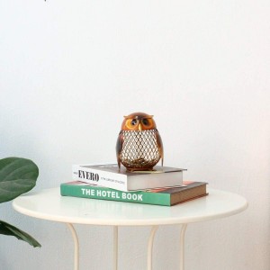 Estatueta de coruja personalizada para decoração de interiores porquinho cofrinho caixa de moedas
