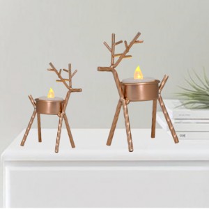 Metal Christmas Deer Candle Holder Decoration Crafts China Supplier Sino Glory