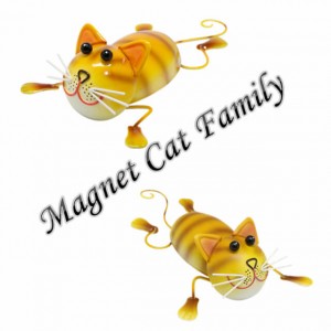 クールな冷蔵庫用マグネット 装飾的な冷蔵庫用マグネット用のカスタム猫ファミリー 中国サプライヤー