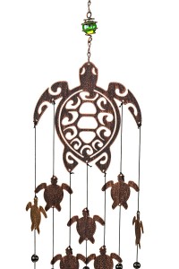 Supply OEM China Blue Glass Sea Sculpture Beach Metal Turtle Outdoor Wall Decor Hanging Art for Patio Home Garden