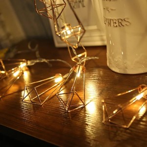 Indoor Fairy Diamond Shape Battery Operated Christmas String Light for Cubiculum Factory