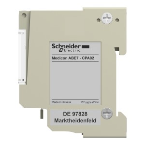 Schneider Connection sub-base for counter and analogue channels Modicon ABE7 ABE7CPA02