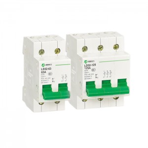 ZGLEDUN LD32-63A/125A Hand-push MCB Mini Switch Disconnectors 1P/2P/3P/4P, Electrical Isolator Switch, Insolation Switch