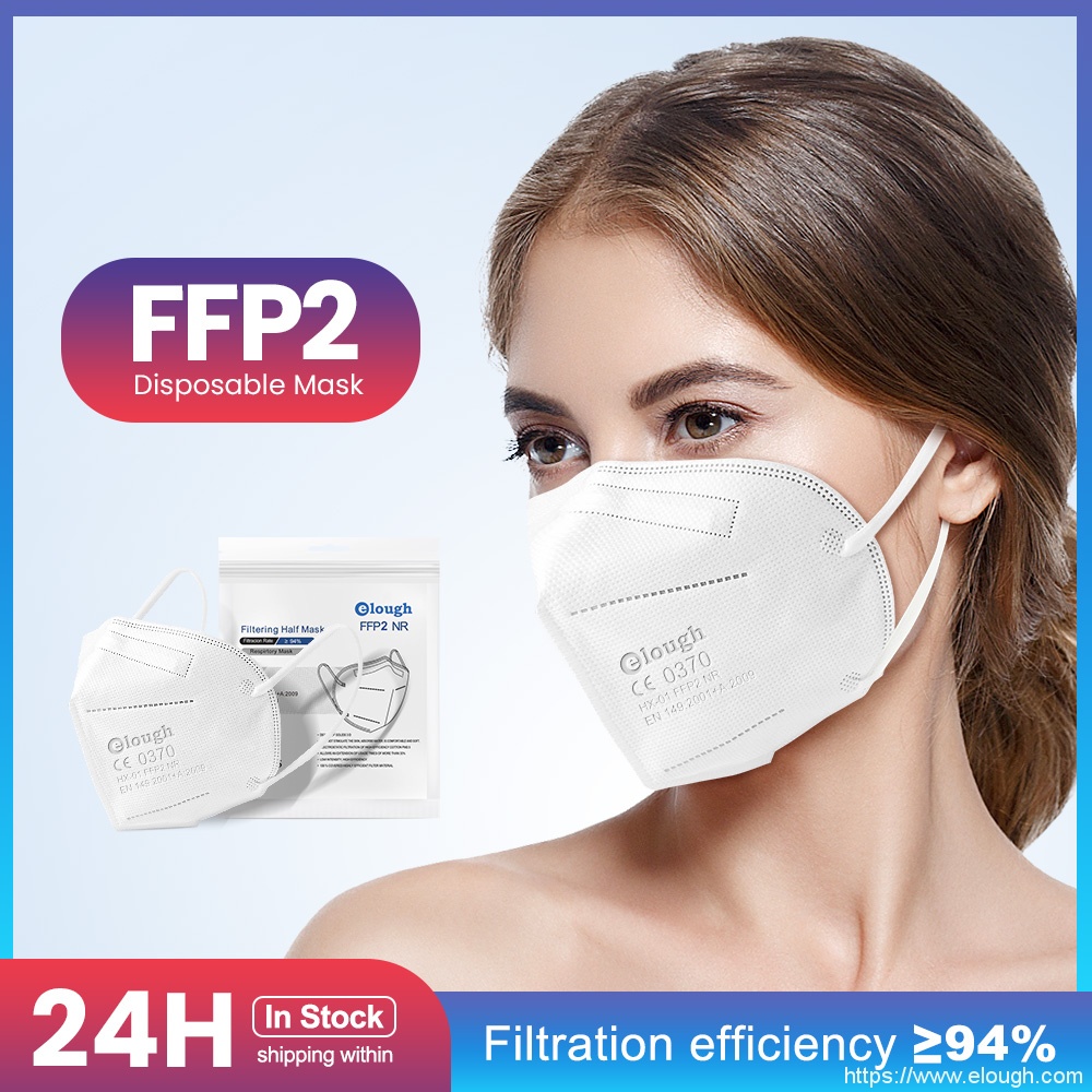 OEM China Ffp2 Mask Reusable - Elough HX-01 Folding CE FFP2 Masks 5 Layers White Black Disposable Mask 10 PCS/Pack –  Elough