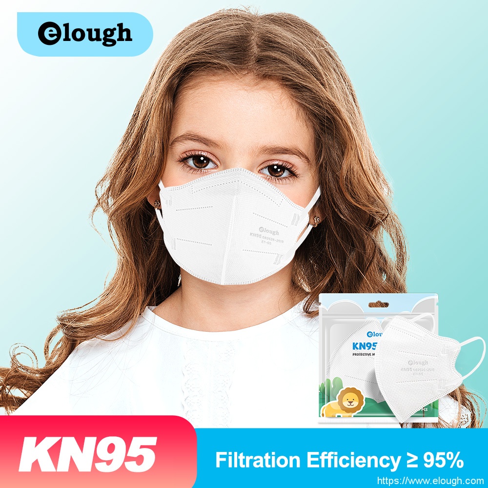 Elough HX-ET05 10 PCS / pacote 95% Máscara de proteção bucal com filtro MASK Máscara respiratória Kn95