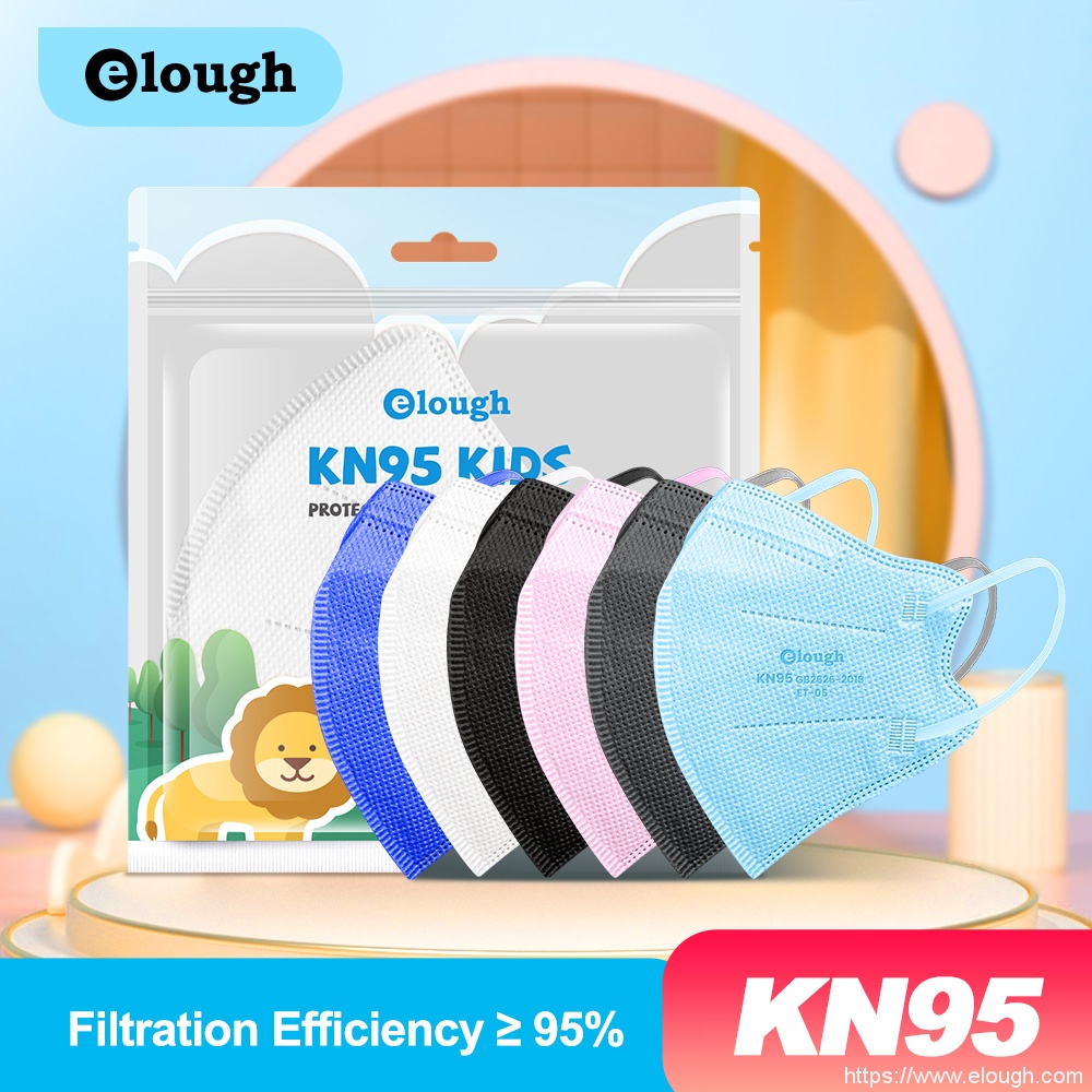 Elough HX-ET05 10ks/balení 95% filtr Ochranná ústní maska ​​MASKA Respirační maska ​​Kn95 Maska