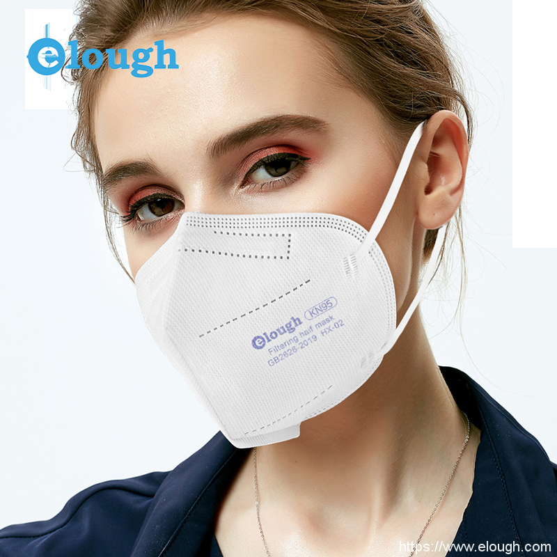 Elough HX-02 KN95 Promoción Máscara respiratoria multiusos desechable plegable 10PCS / Pack