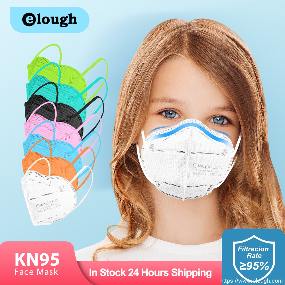 Elough HX-024 Maschera per bambini pieghevole usa e getta KN95