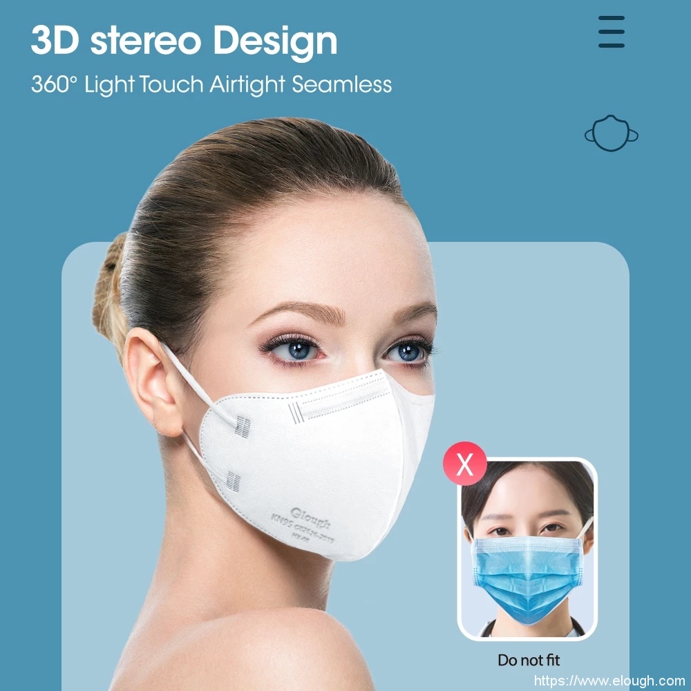 Free sample for OEM Ffp2 Respirator - Elough HX-08 New Design Folding 3D KN95 Colorful Adult Mask –  Elough