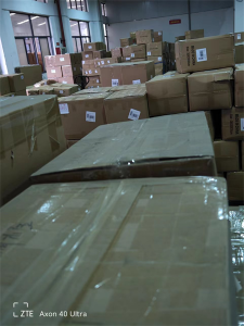 8 kartoner 153 kg Kina til GARDENA USA med ekspres