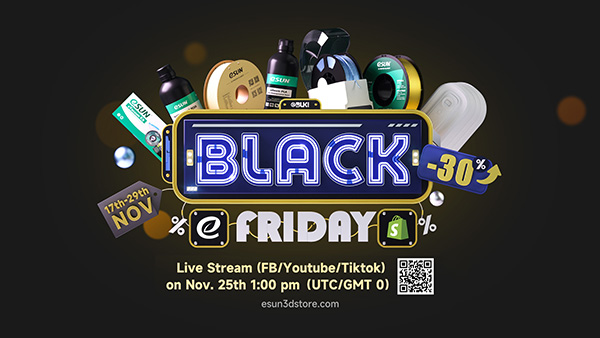 Bienvenue sur eSUN Black Friday Live Stream
