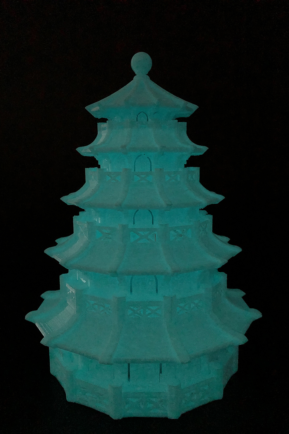Leuchtendes Blue-Print-Modell
