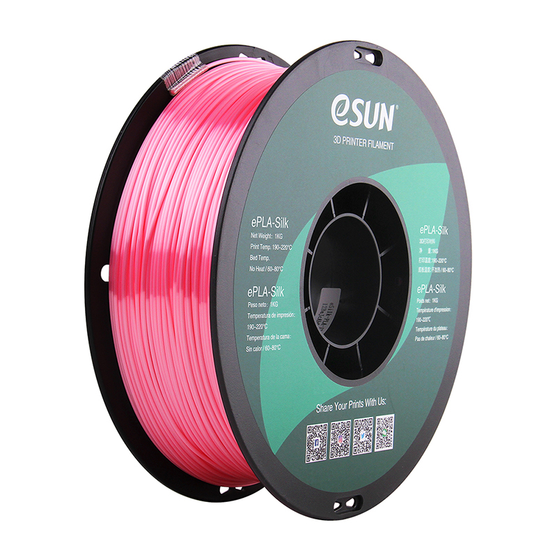 eSUN PLA-Silk Filament optimized for smooth printing quality!