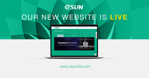 Annuncio del lancio del nuovo sito web di eSUN!