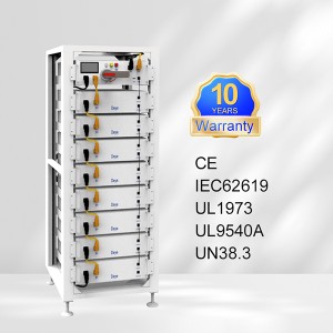 China wholesale Must Power Inverter Manufacturer –  Deye BOS-G 5kWh 10kWh 40kWh 60kWh Battery High Voltage Lifepo4 Lithium Ion Batteries with Rack – Skycorp Solar