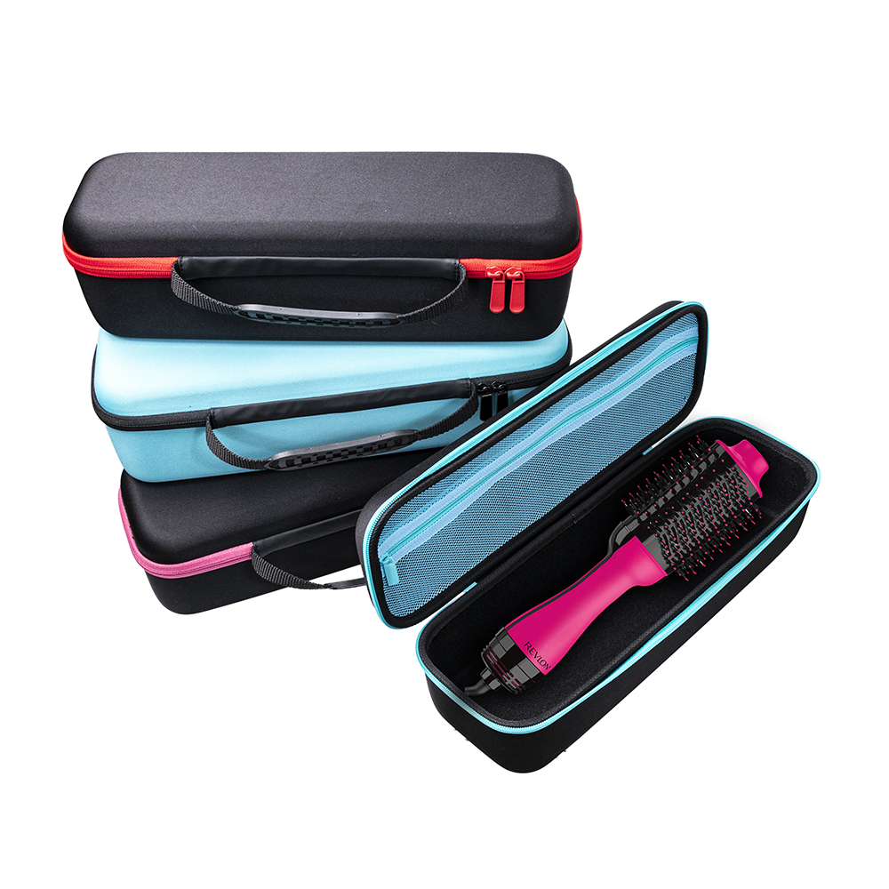 China wholesale Makeup Brush Case Manufacturer –  Best Seller Hard Travel Carrying Case for Revlon One-Step Hair Dryer Brush with Mesh Pocket – Crown