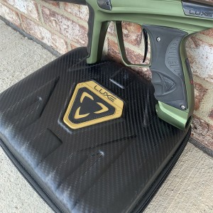 Black Carbon Fiber Paintball Gun Luxe Marker Case
