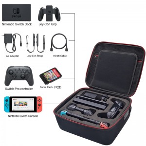 Factory Customized EVA Hard Carrying Case Compatible for Nintendo Switch System