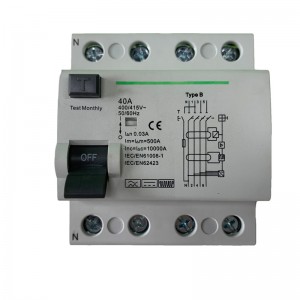 4P 63A 80A 30mA RCCB Residual Current Device Circuit Breaker RCD