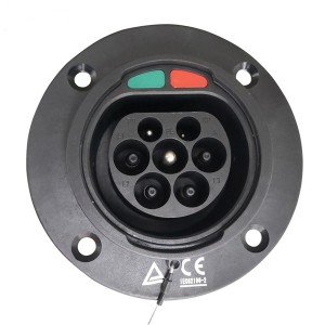 IEC 62196-2 EV Charging Inlets 16A 32A Type 2 3 Phase Type2 Vehicle Inlet Socket