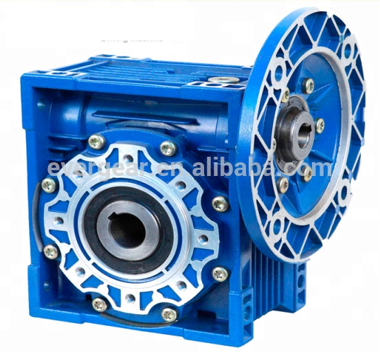 Pengurangan gear transmisi kotak gear cacing NMRV 040 dengan kotak gear cacing motor elektrik