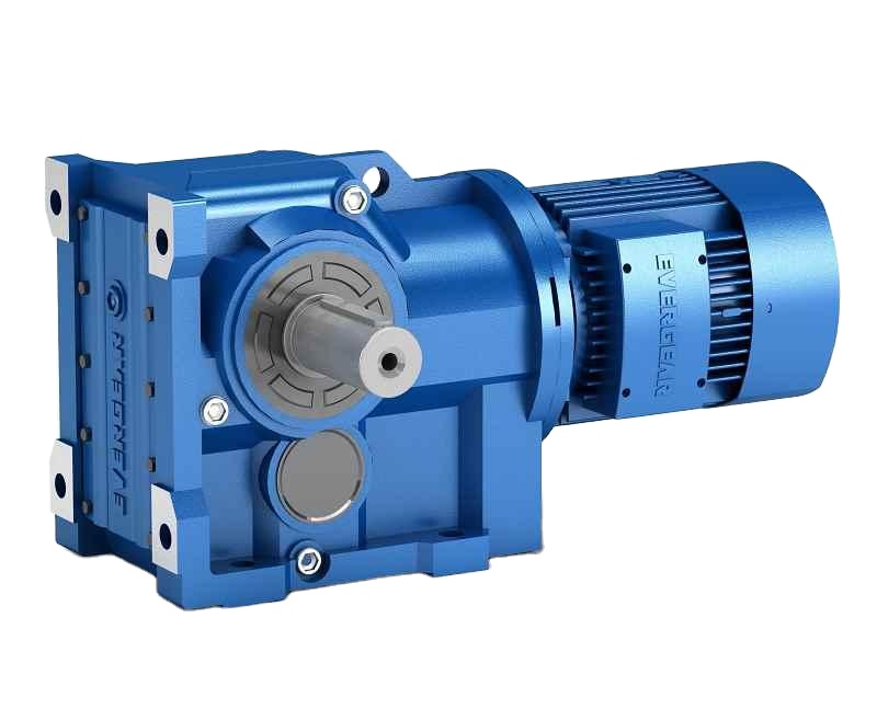 EVERGEAR K series 90 degree reduction motor with 1.5 kw cava output hastile helic gearbox