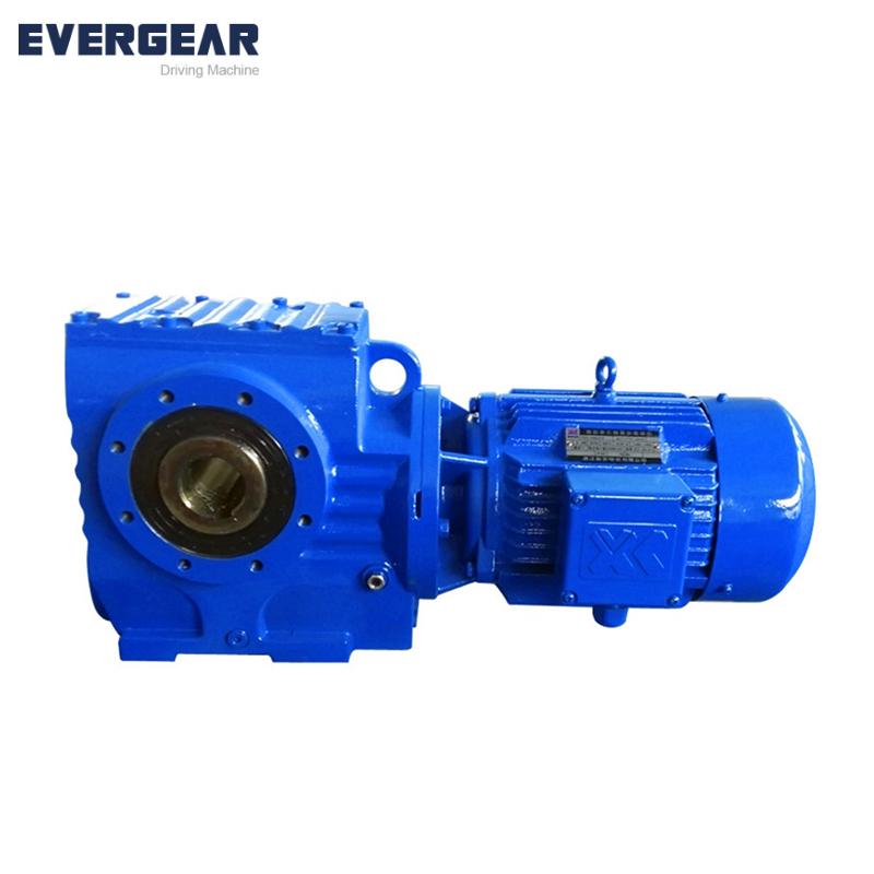 worm gear reducer S series helical motor for EVERGEAR