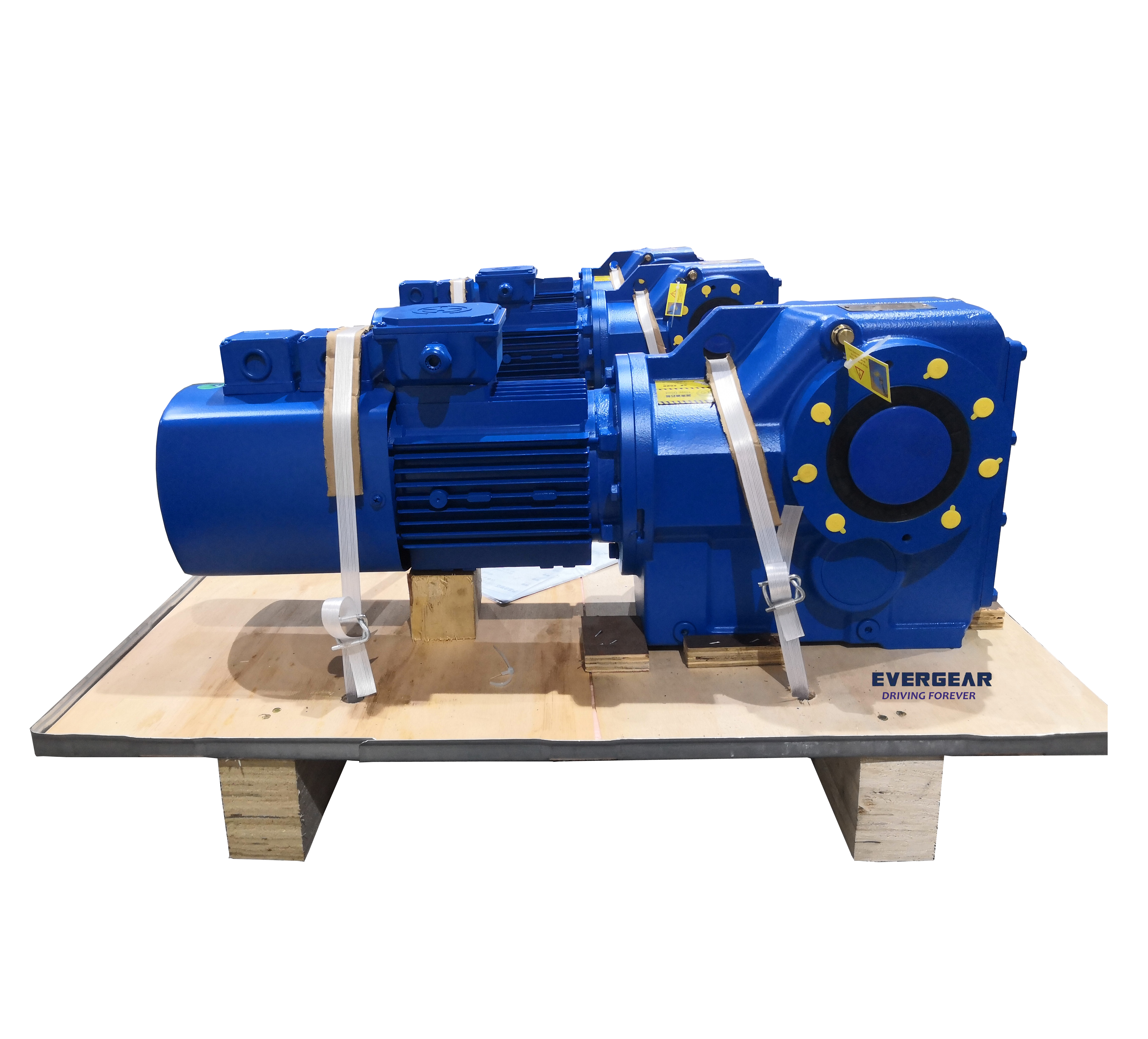 EVERGEAR DRIVE K series gear reducer with hydraulic clutch 4kw 1400rpm 400v 3 phases