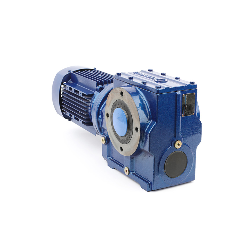 S series foot-mounted helical-worm gear reductor flange-mounted reducer with hollow-shaft